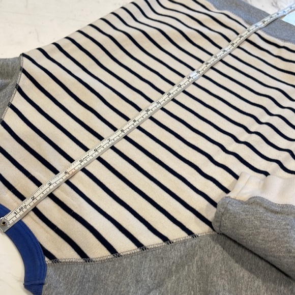 J.Crew / Crewcuts boys’ color-block striped crewneck sweatshirt NWOT - Picture 6 of 7